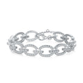 The Dolce Pavé Chain Link Bracelet in Sterling Silver by Viviana Halil
