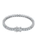 Luxxe Tenné Round Tennis Bracelet in Sterling Silver by Viviana Halil
