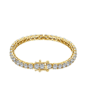 Luxxe Tenné Round Tennis Bracelet in 18k Gold Vermeil by Viviana Halil