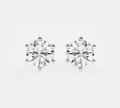 925 sterling silver moissanite stud earrings by Viviana Halil