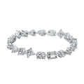 The Variété de Lumières Multi-Shape Tennis Bracelet in Silver by Viviana Halil
