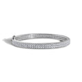 The Agnes Moissanite Bangle Bracelet in Sterling Silver by Viviana Halil