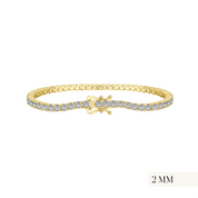 18k gold premium tennis bracelet by viviana halil