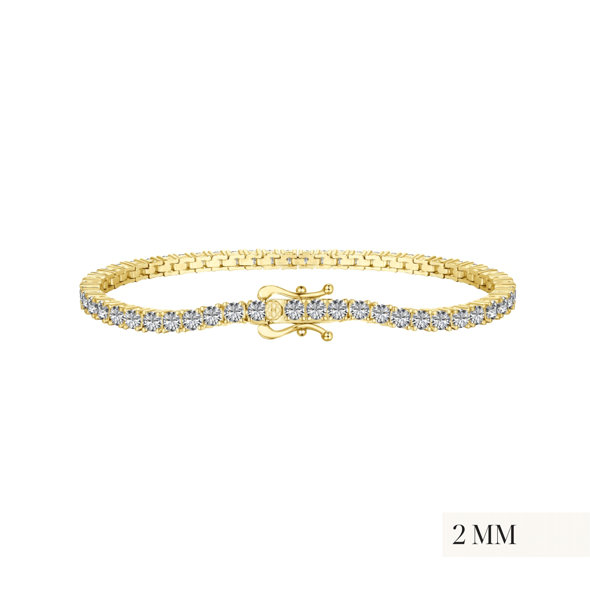 18k gold premium tennis bracelet by viviana halil