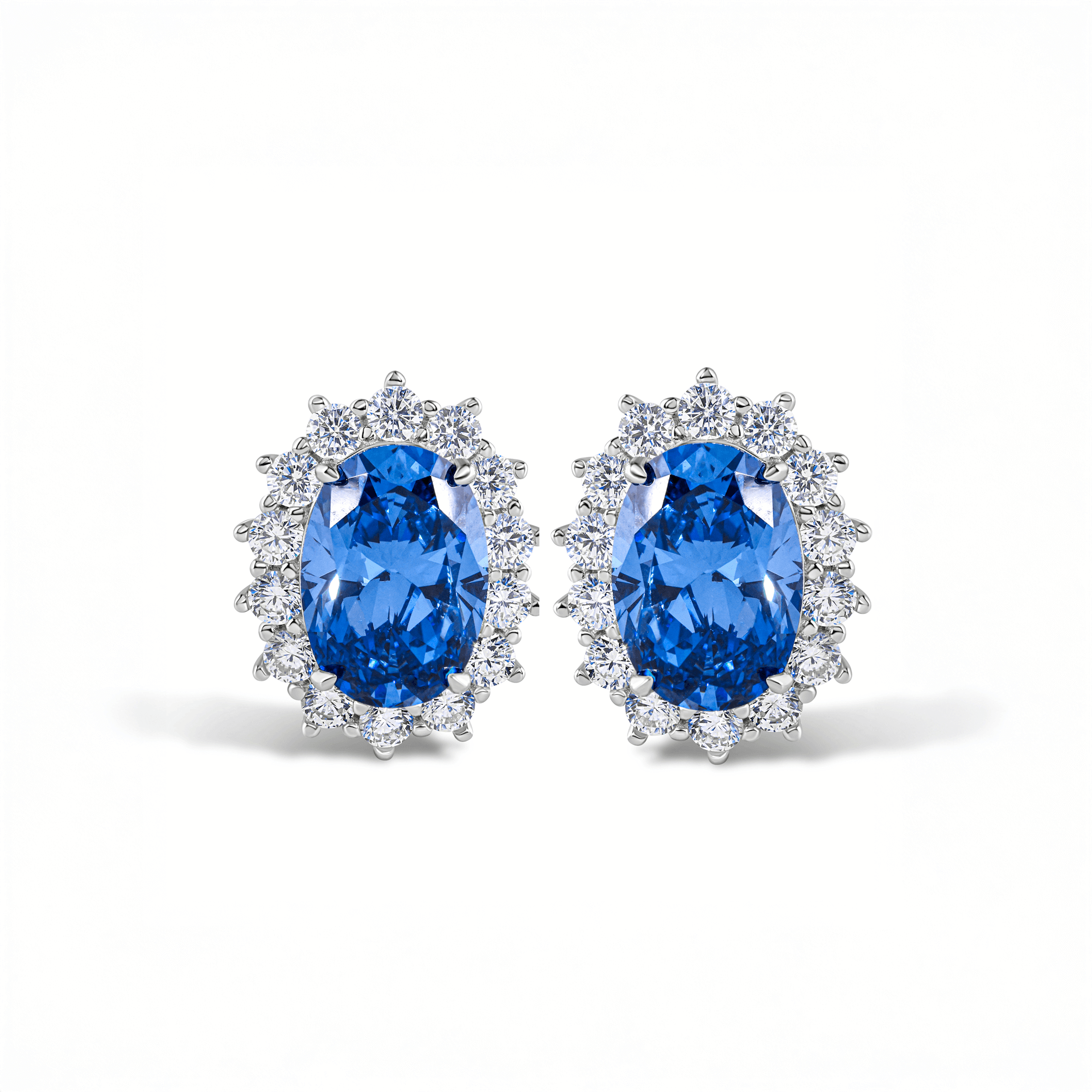 Orecchini Princess Diana ESSENS In Argento 925 Con Rubino Sintetico E Zirconi - Gioiello Donna, Collezione So Classic, In Cofanetto Regalo