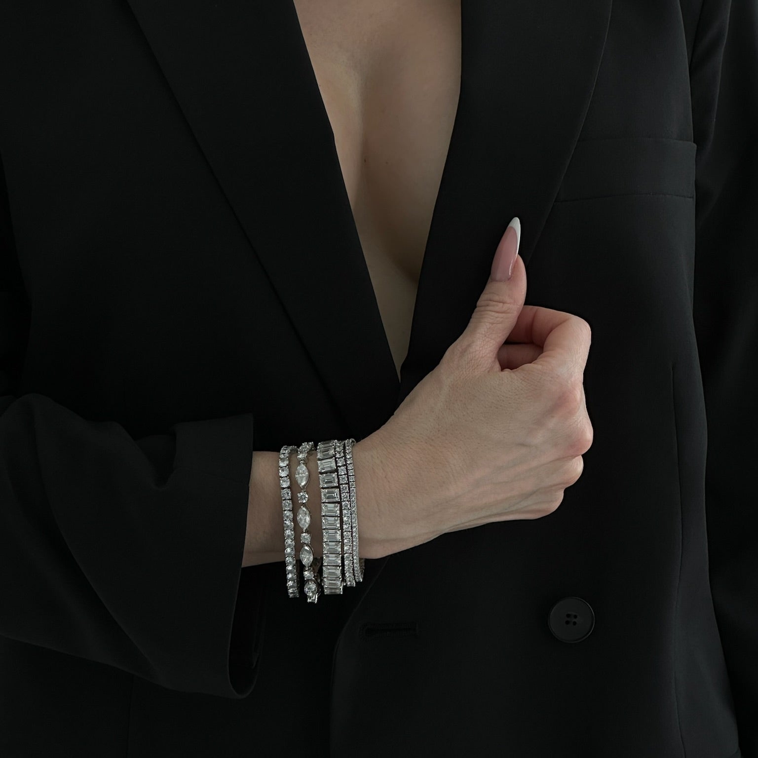 Elegant cubic zirconia bracelets from Viviana Halil, crafted to perfection. Sparkle with our timeless designs, perfect for any occasion. Shop now!