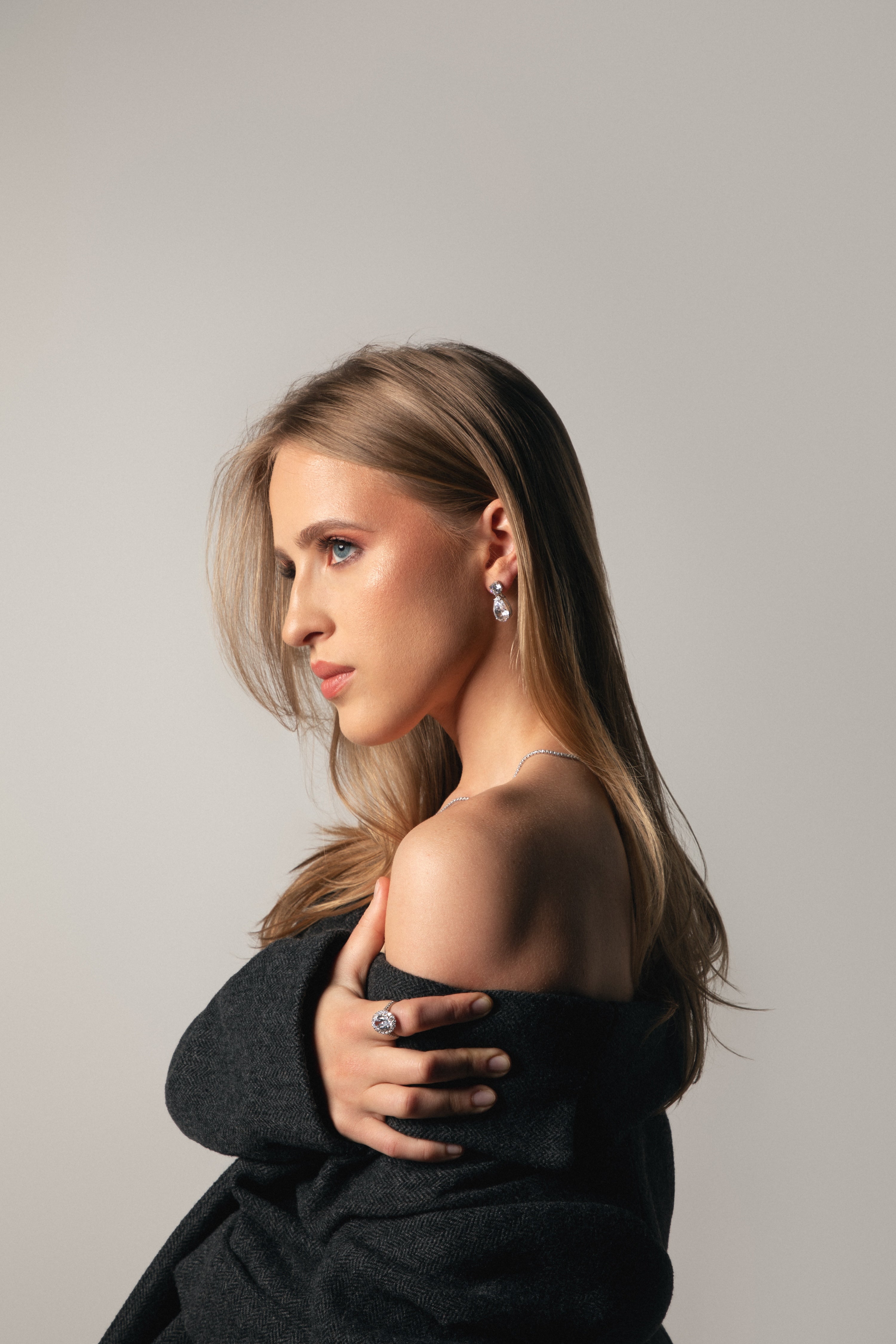 The Le Bijou Earrings |  Dangle Pear-Cut Drops in Sterling Silver