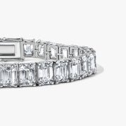 The Alaia 30ct Moissanite Bracelet in Sterling Silver