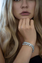 The Yves Moissanite Bracelet in Sterling Silver