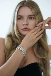 The Yves Moissanite Bracelet in Sterling Silver