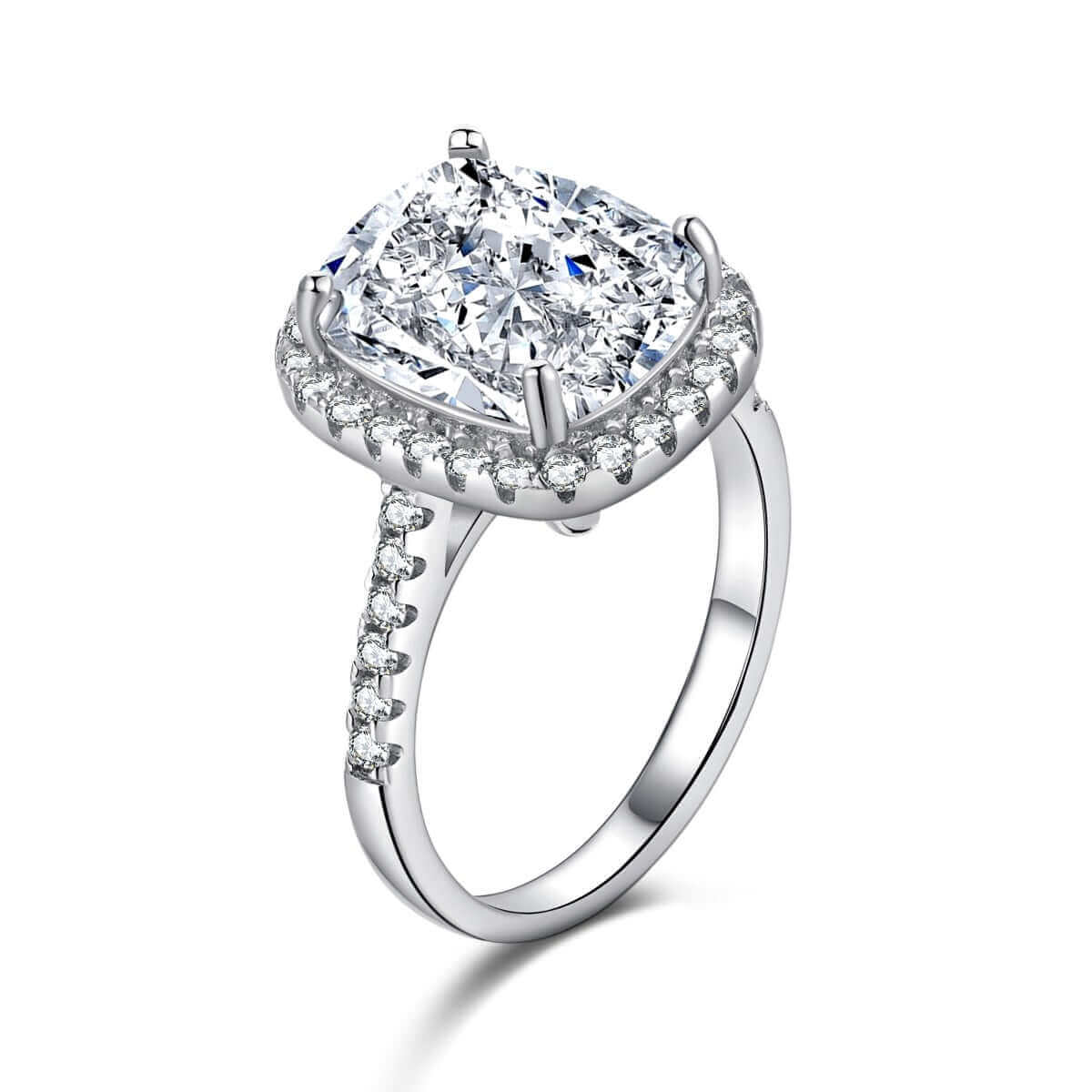 6ct cubic zirconia radiant cut ring