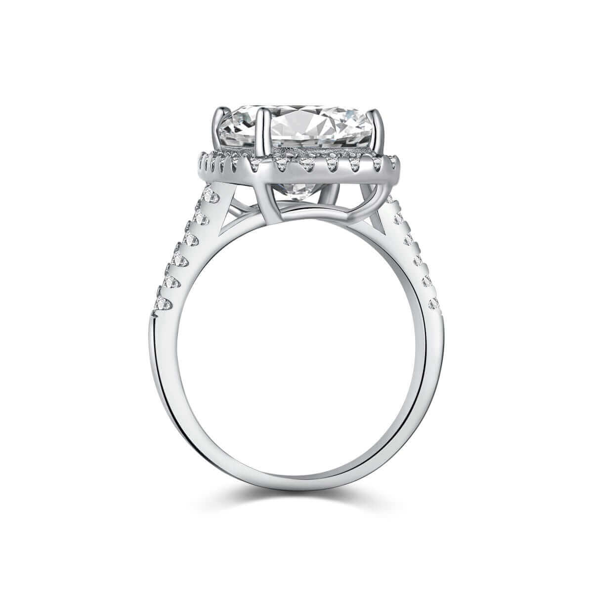 6ct cubic zirconia radiant cut ring