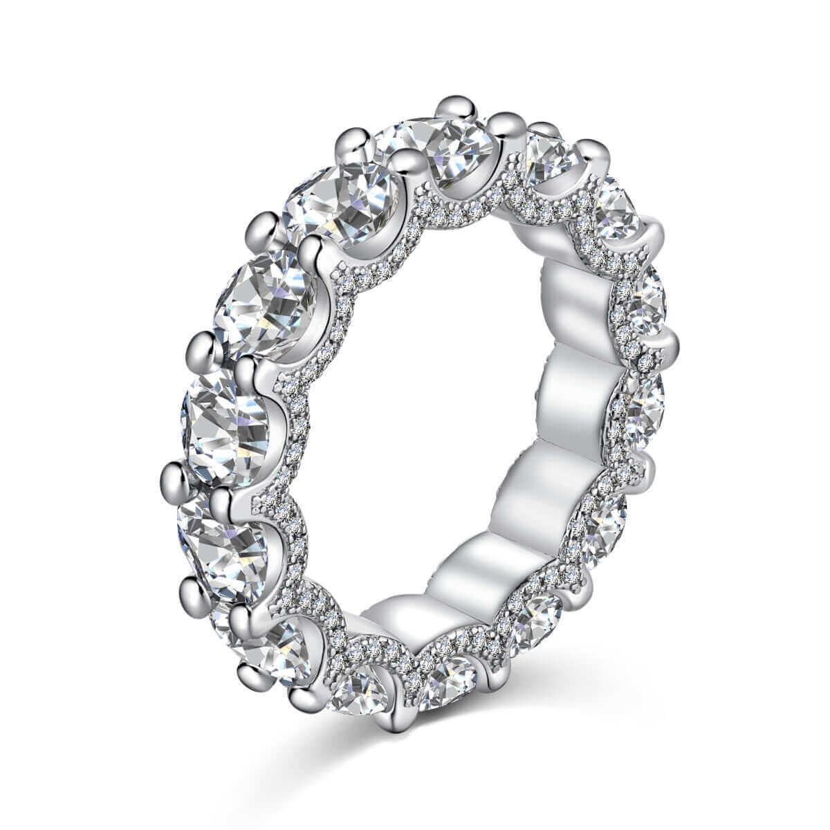 cubic zirconia eternity band