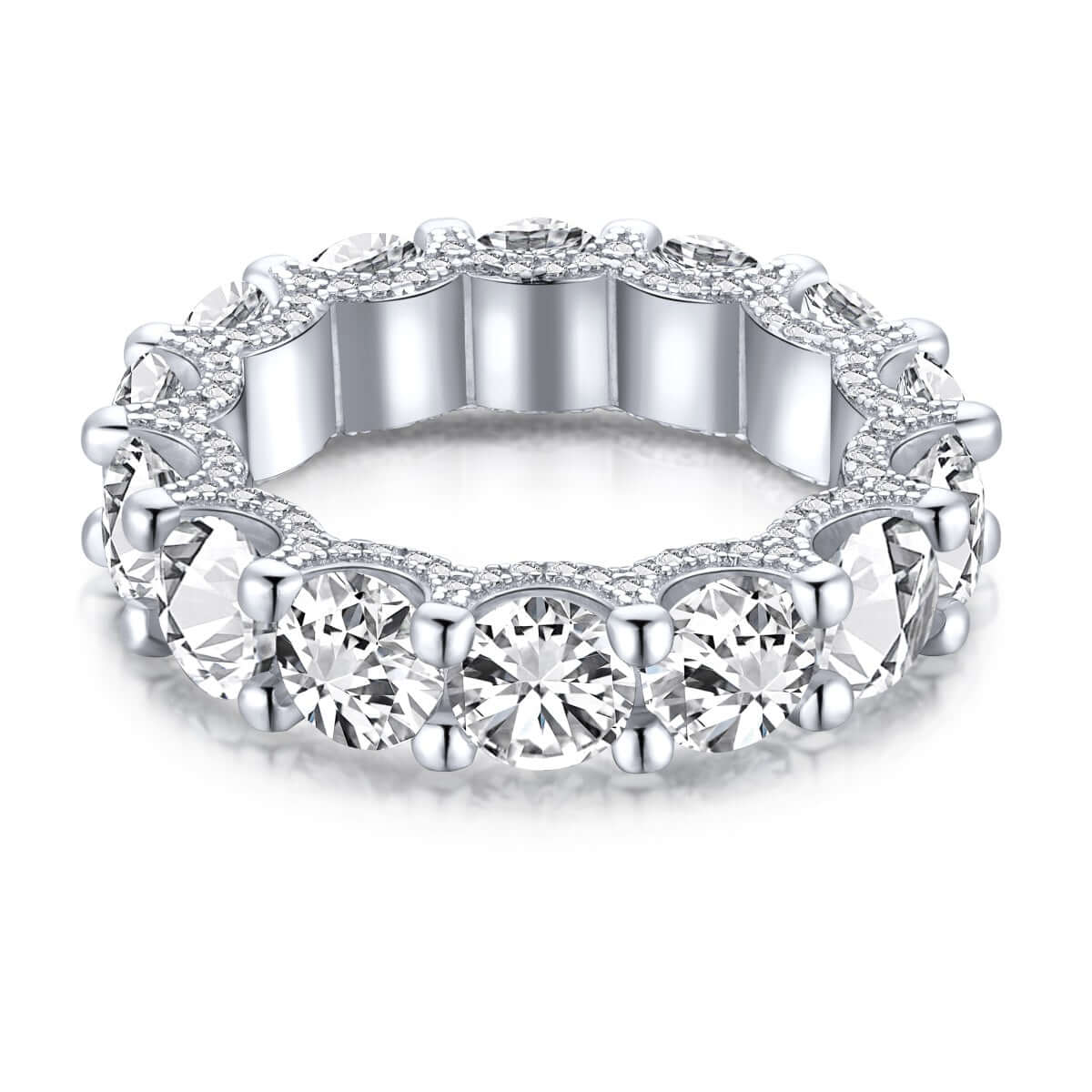 cubic zirconia eternity band