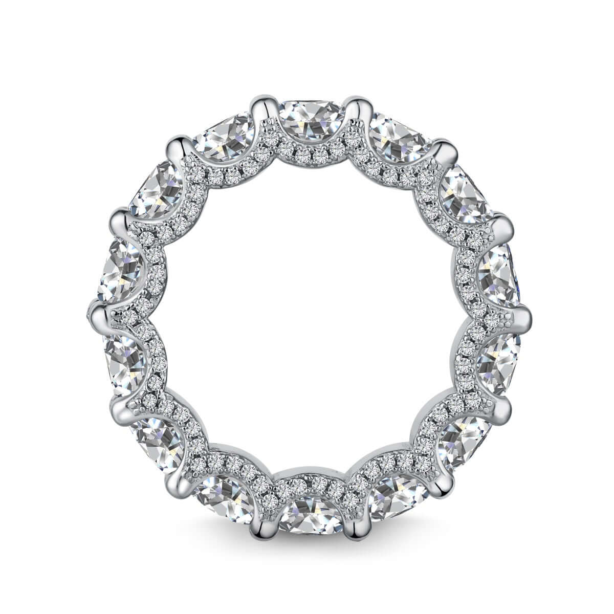 cubic zirconia eternity band