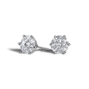 The Budapest Moissanite Studs in Sterling Silver