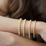 The Luxxe Tenné 5mm- 18k Gold Tennis Bracelet