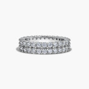 The Davina Moissanite Ring in Sterling Silver