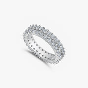 The Davina Moissanite Ring in Sterling Silver