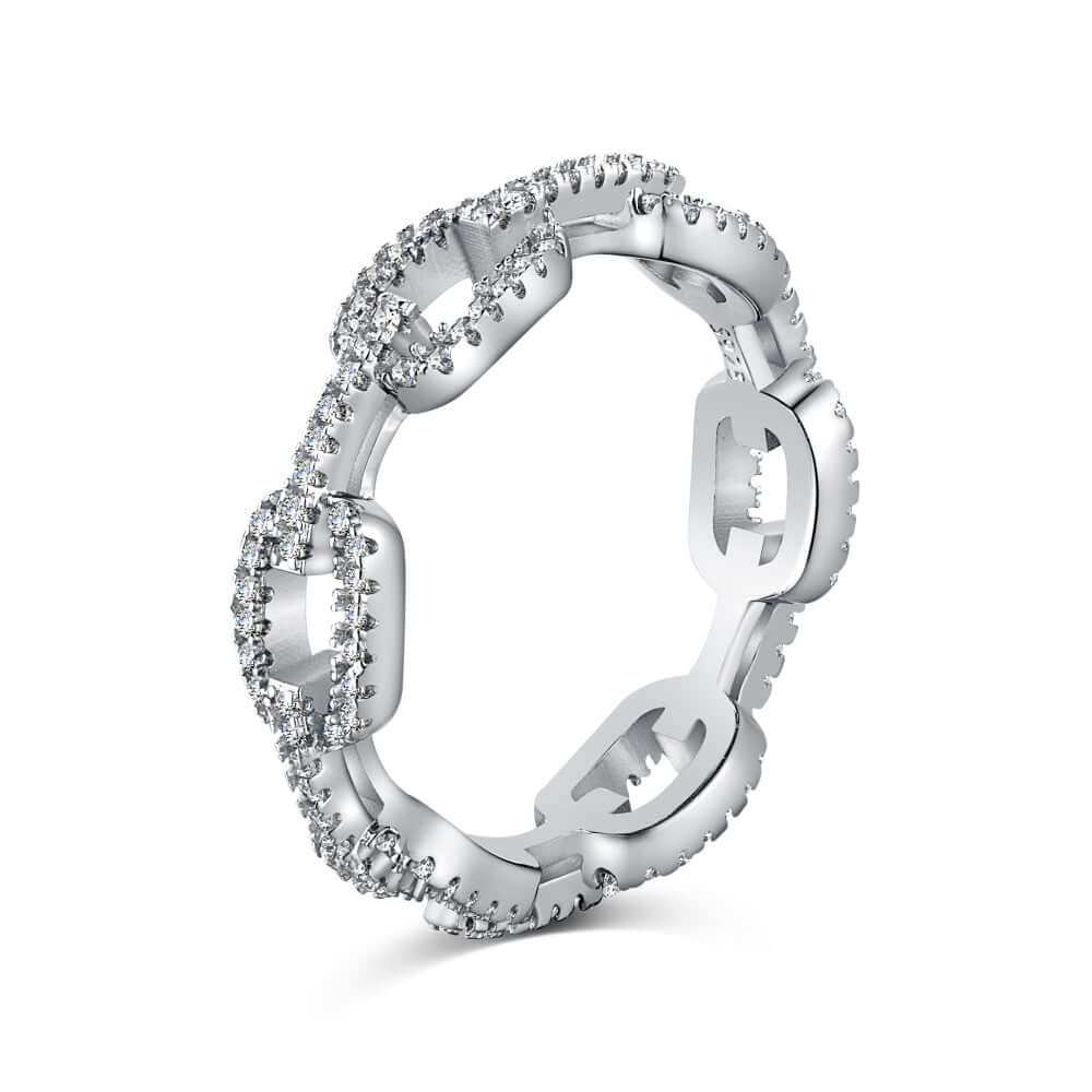 Cubic Zirconia Pave Ring