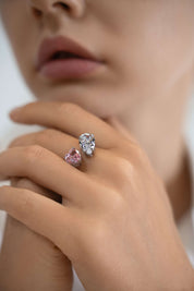 The Emelia Ring in Pink