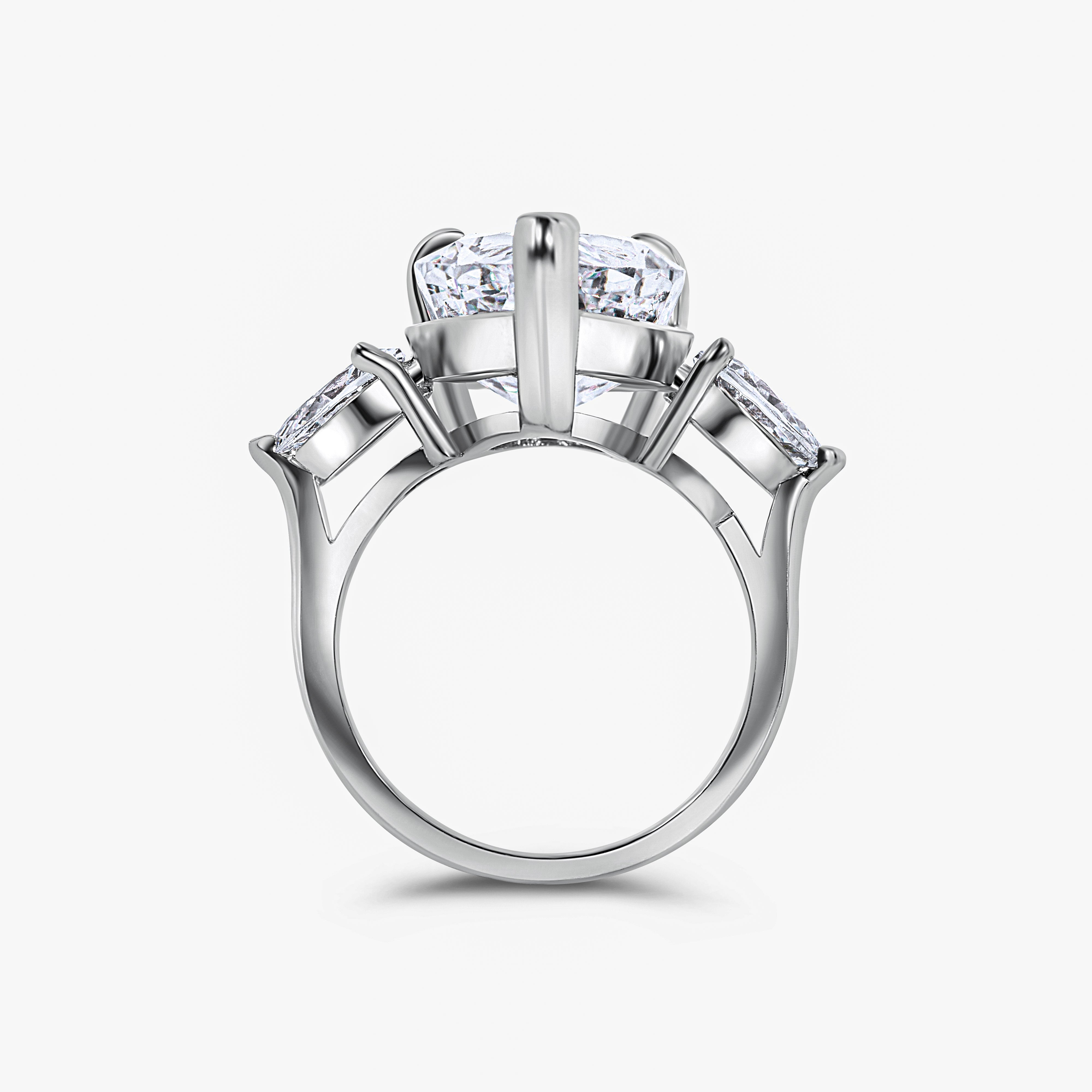 The Georgina Premium Zirconia Ring in Sterling Silver