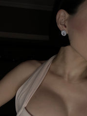 The Louis Earrings – Sculptural Sterling Silver Stud Earrings