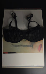 Black bra size compared with the Chiara mesh bracelet in sterling silver and micropavé cubic zirconia