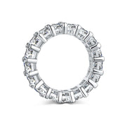 emerald cut cubic zirconia eternity band