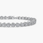 The Lilith Moissanite Bracelet in Sterling Silver