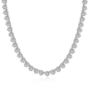 Silver Cubic Zirconia Tennis Necklace