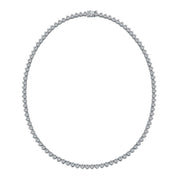 Silver Cubic Zirconia Tennis Necklace