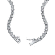 Silver Cubic Zirconia Tennis Necklace