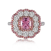 pink cubic zirconia ring