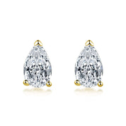 pear cut cubic zirconia earrings