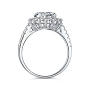 oval cut cubic zirconia ring