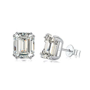 Asscher Cut cubic zirconia earrings