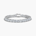 The Novi Pear-Cut Moissanite Tennis Bracelet in Sterling Silver by Viviana Halil