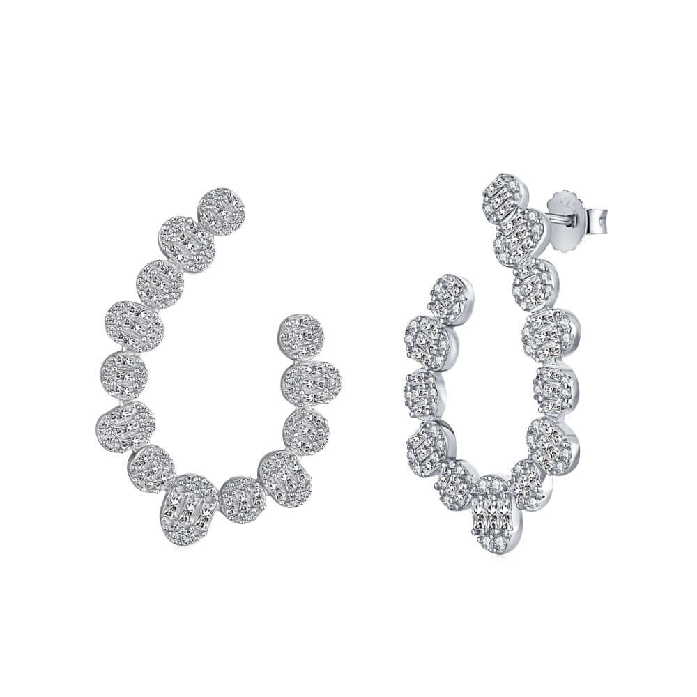 Baguette Cubic Zirconia Earrings