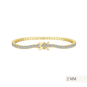 The Petite Luxxe Tenné Gold Bracelet in 2MM