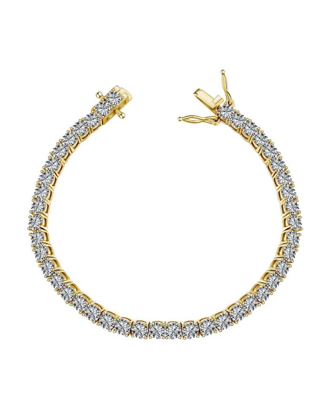 The Luxxe Tenné 4MM | 18k Gold Tennis Bracelet