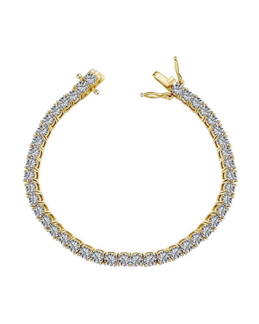 The Luxxe Tenné 5MM | 18k Gold Tennis Bracelet