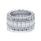 cubic zirconia statement eternity band