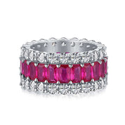 cubic zirconia statement eternity band