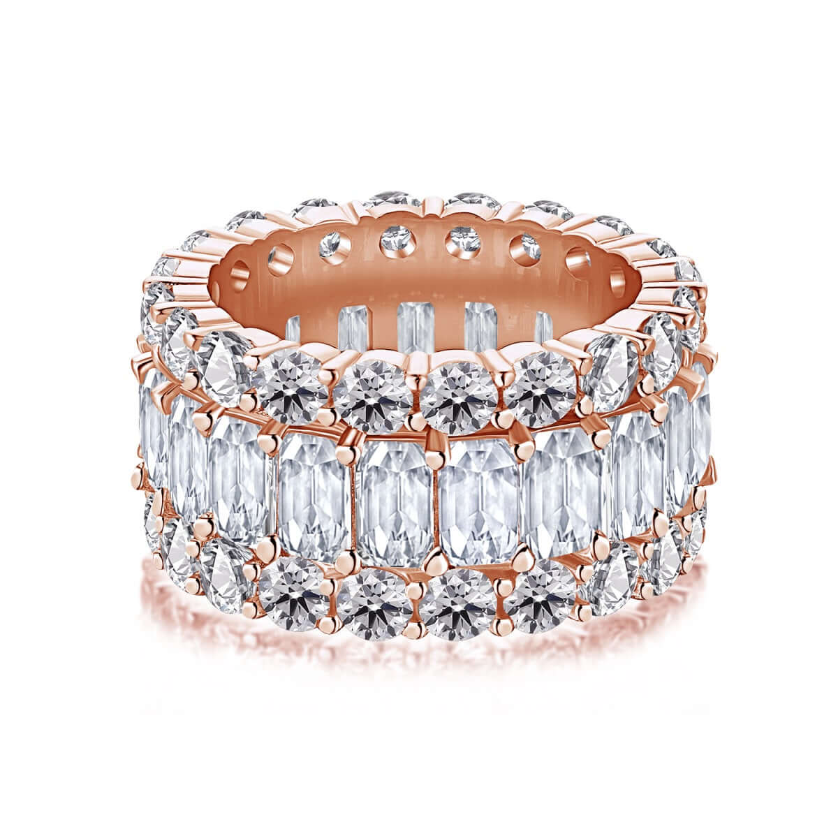 cubic zirconia statement eternity band