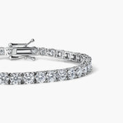 The Tennis Bracelet 4MM Moissanite in Sterling Silver