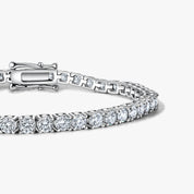 The Tennis Bracelet 3MM Moissanite in Sterling Silver