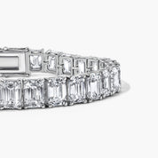 emerald-cut moissanite bracelet