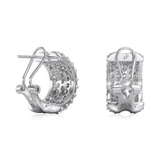 Fine jewelry craftsmanship detail — The Amira Earrings with precision-set stones.