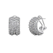 Fine jewelry craftsmanship detail — The Amira Earrings with precision-set stones.